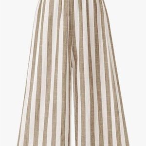 Striped Wide-Leg Pants